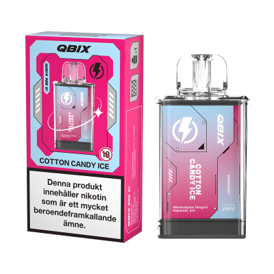 QBIX Pod | Cotton Candy Ice | Förfylld Pod