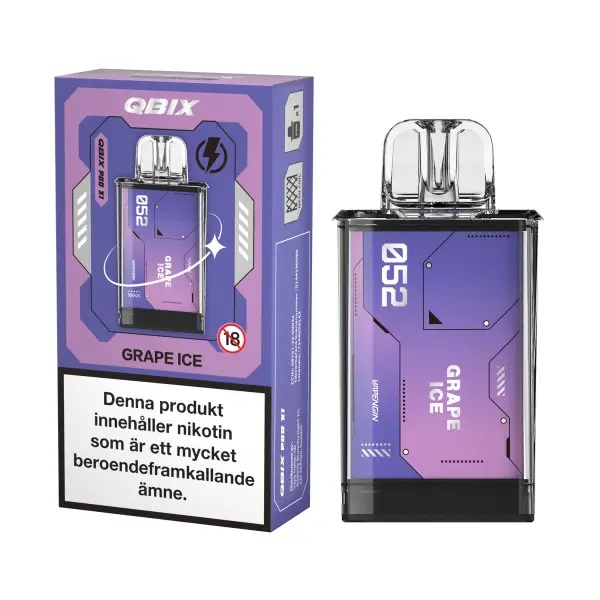 QBIX Pod | Grape Ice | Förfylld Pod