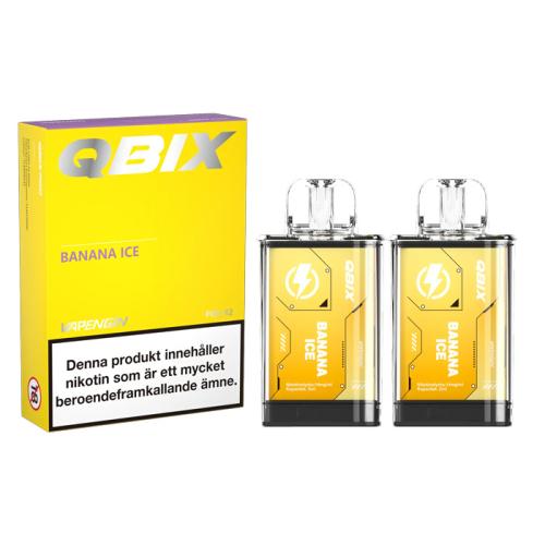 QBIX Pod | Banana Ice | 2 x Förfylld Pod