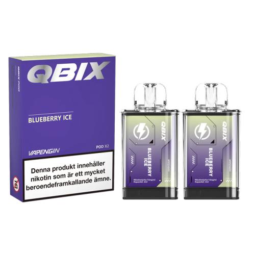 QBIX Pod | Blueberry Ice | 2 x Förfylld Pod