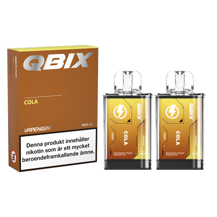 QBIX Pod | Cola | 2 x Förfylld Pod