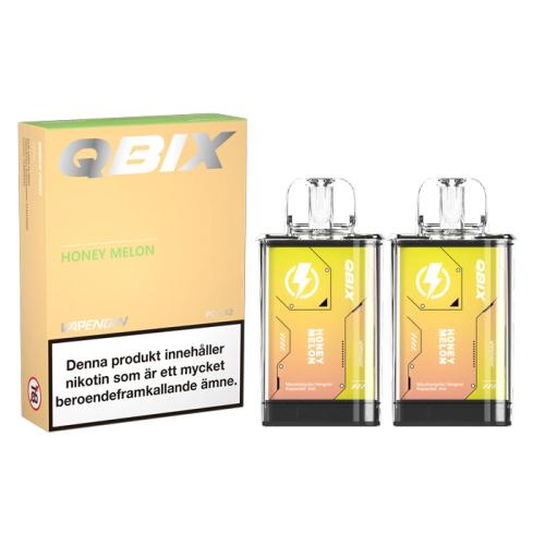 QBIX Pod | Honey Melon | 2 x Förfylld Pod
