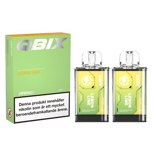QBIX Pod | Lemon Lime | 2 x Förfylld Pod