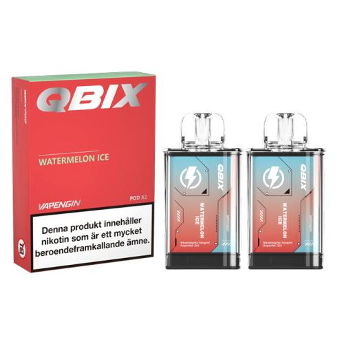 QBIX Pod | Watermelon Ice | 2 x Förfylld Pod