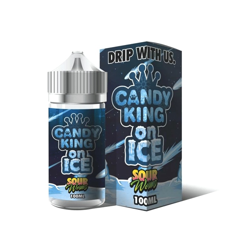 Candy King - Sour Worms ON ICE - 100ml