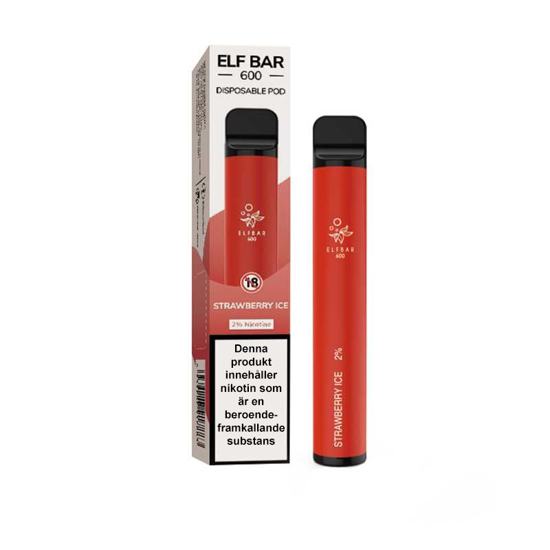 ELF BAR | Strawberry Ice | Engångs Vape