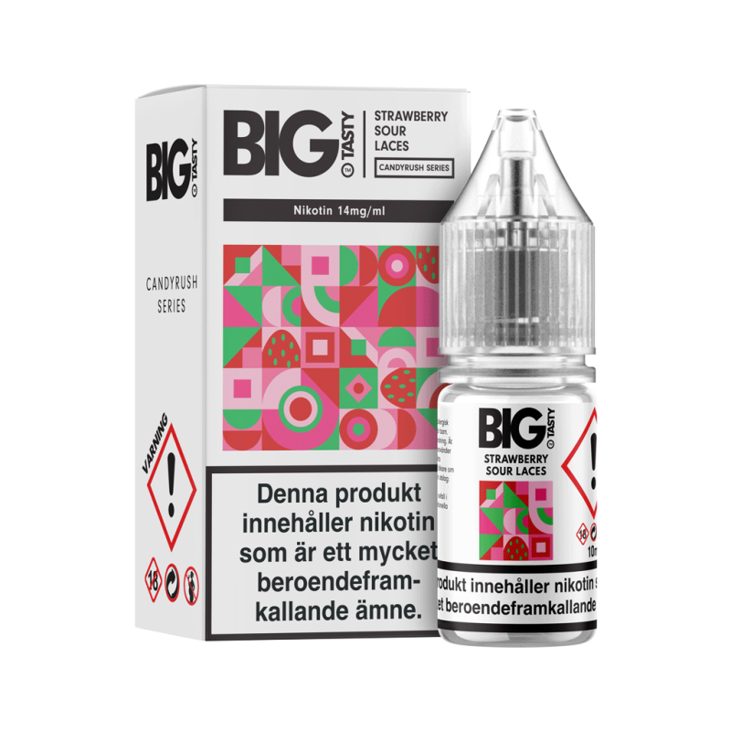 Big Tasty Candy | Strawberry Sour Laces| Nic Salt