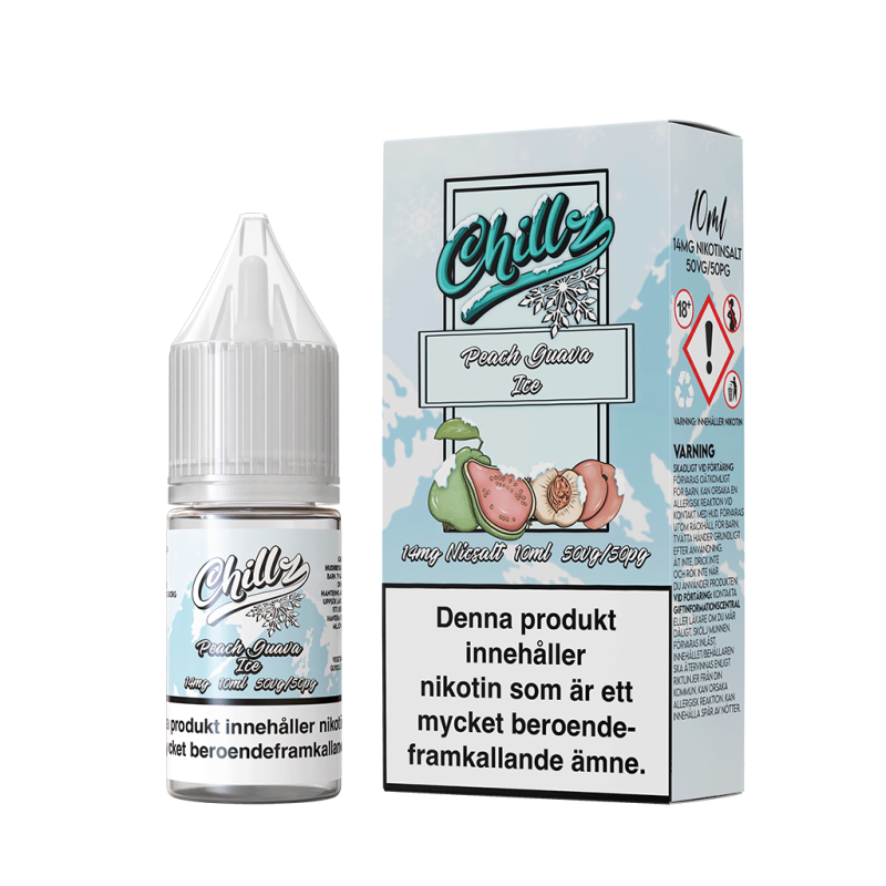 Chillz Nic Salt | Peach Guava Ice