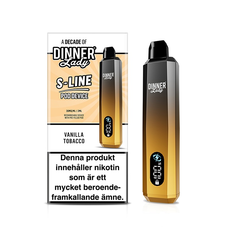 Dinner Lady S-Line | Vanilla Tobacco| Podsystem