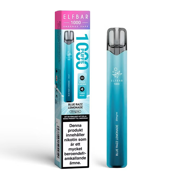 Elfbar 1000 | Blue Razz Lemonade  | ENGÅNGS VAPE