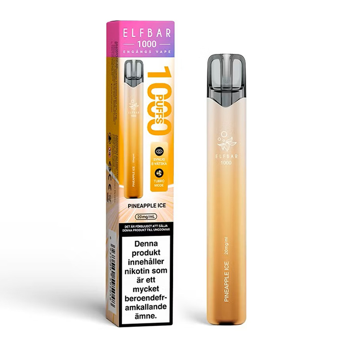 Elfbar 1000 | Pineapple Ice| ENGÅNGS VAPE
