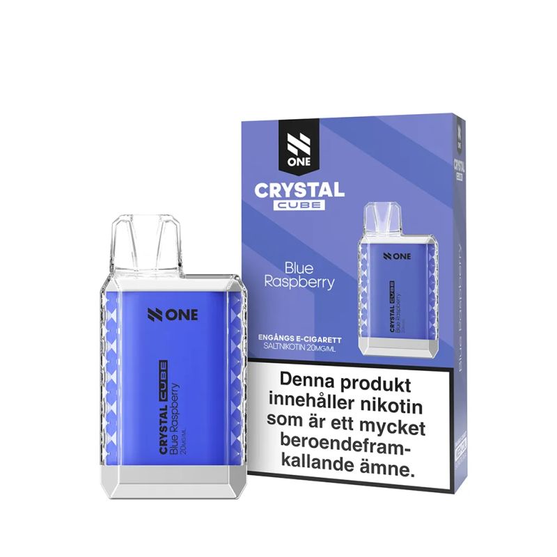 N ONE CRYSTAL CUBE | BLUE RASPBERRY | ENGÅNGS VAPE