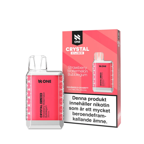 N ONE CRYSTAL CUBE | STRAWBERRY WATERMELON BUBBLEGUM| ENGÅNGS VAPE