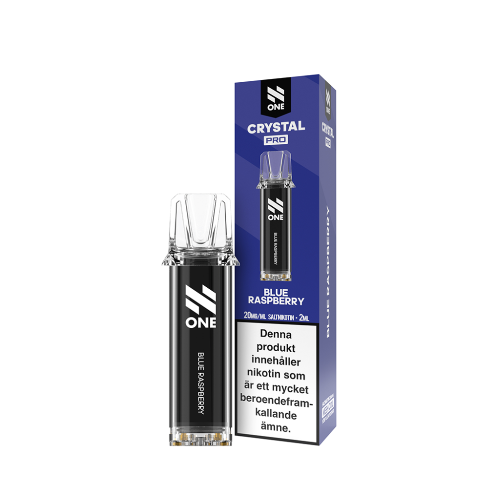 N ONE Crystal Pro pod | Blue Raspberry | Förfylld Pod