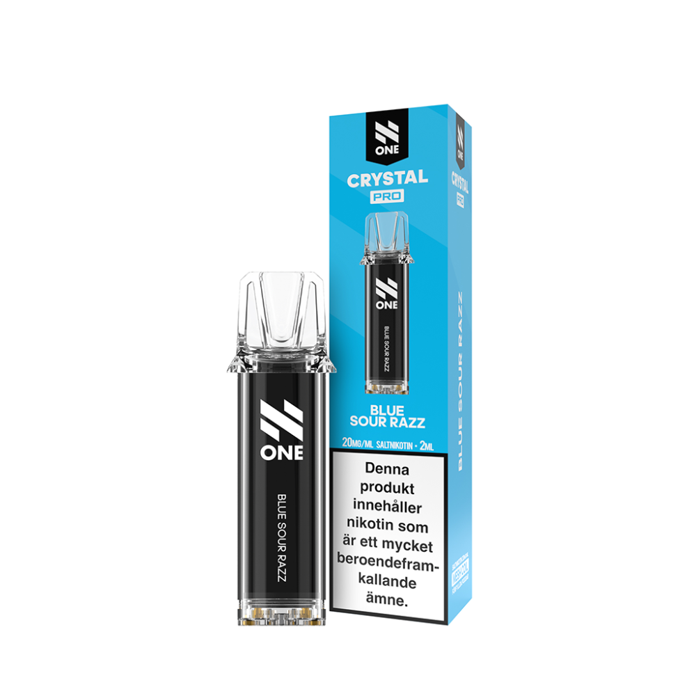 N ONE Crystal Pro pod | Blue Sour Razz | Förfylld Pod