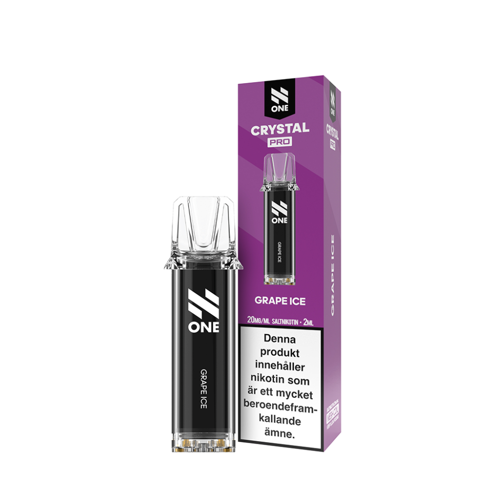 N ONE Crystal Pro pod | Grape Ice | Förfylld Pod (kopia)