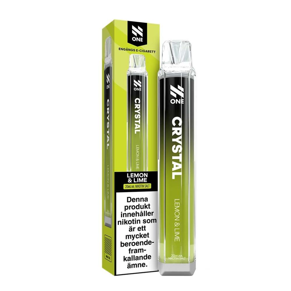 N One Crystal Mesh |Lemon & Lime | ENGÅNGS VAPE