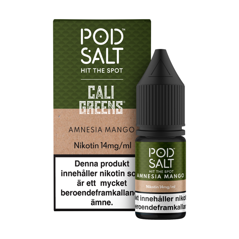 Pod Salt Core | Cali Greens Amnesia Mango| Nic Salt