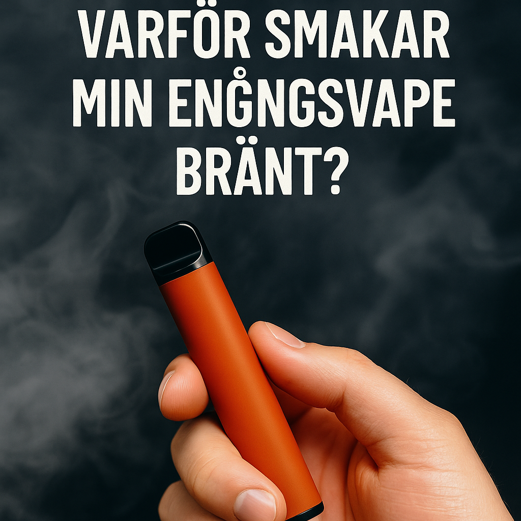 Varför smakar min engångsvape bränt? 🔥