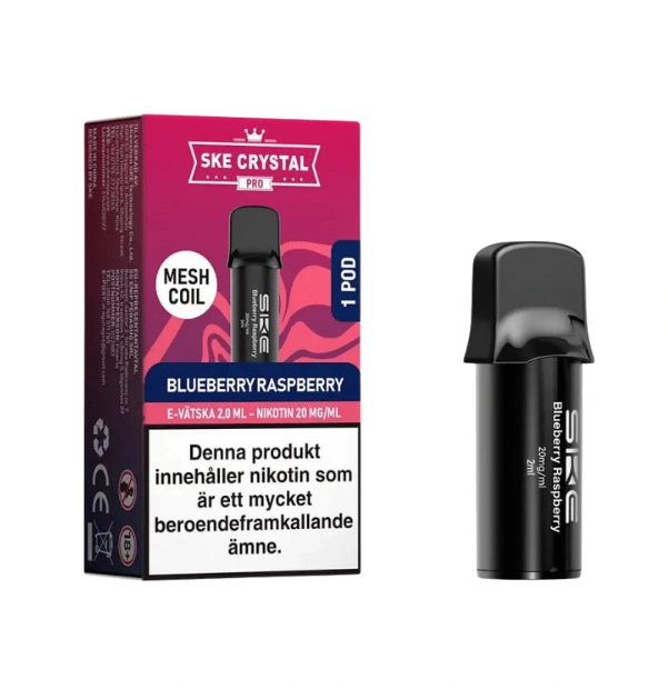 SKE Crystal Max Pro Pod| Blueberry Raspberry