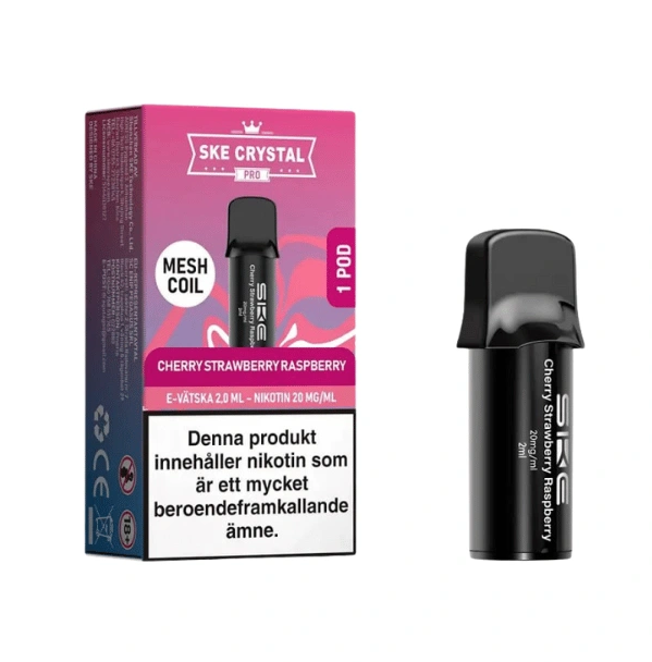 SKE Crystal Max Pro Pod| Cherry Strawberry Raspberry