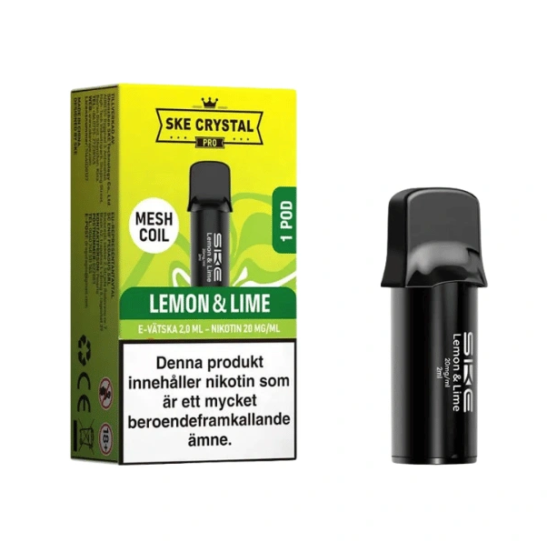 SKE Crystal Max Pro Pod| Lemon & Lime