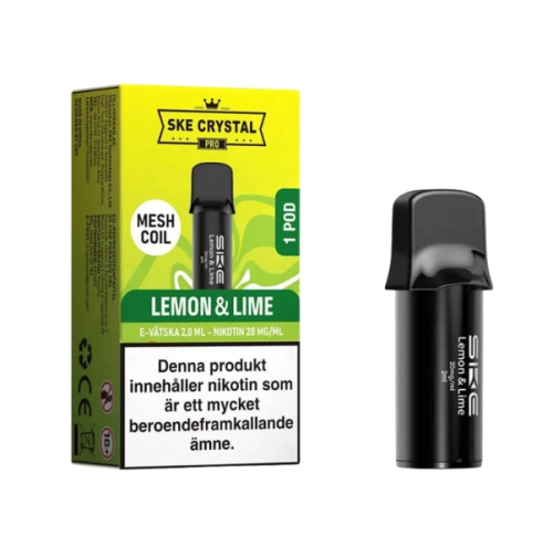 SKE Crystal Max Pro Pod| Lemon & Lime