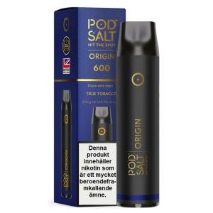 Pod Salt Origin GO 600 | True Tobacco| Engångs Vape