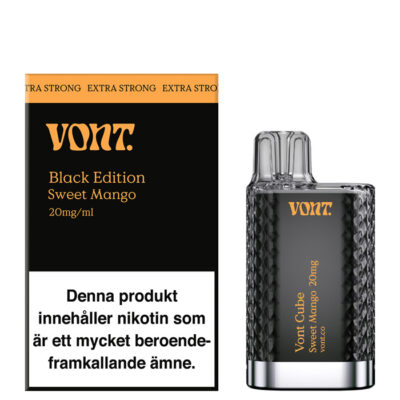 VONT Cube Black Edition - Sweet Mango | Engångsvape