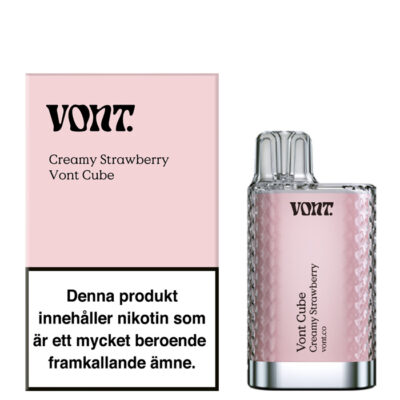 VONT Cube - Creamy Strawberry | Engångsvape