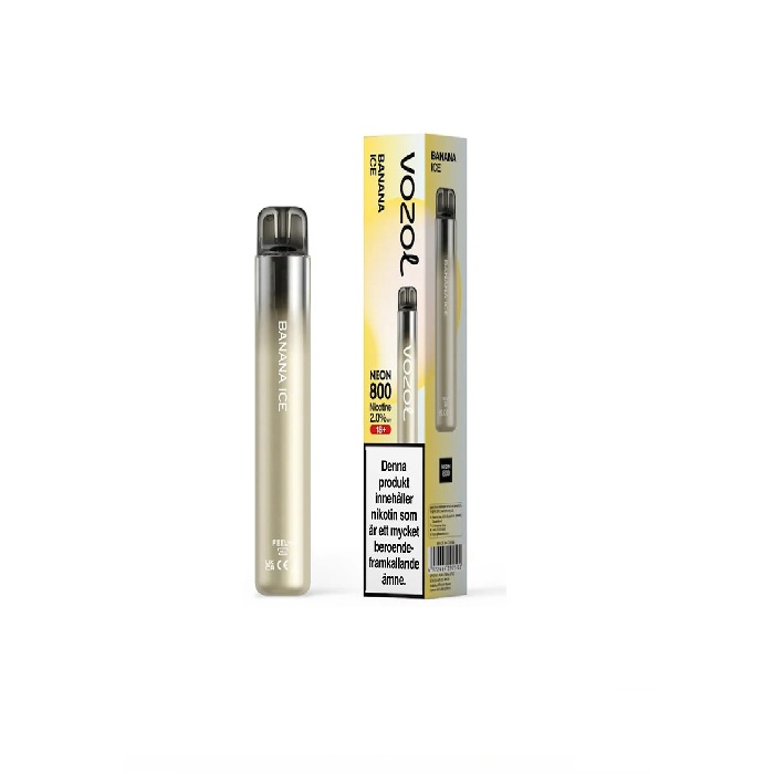 Vozol Neon 800 2.0 – Banana Ice | ENGÅNGS VAPE