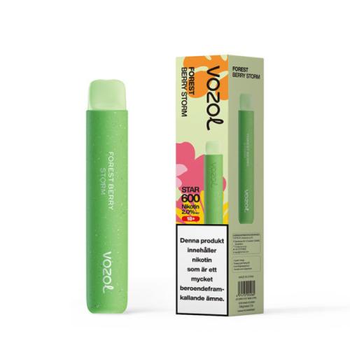 Vozol Star 600| Forest Berry Storm | ENGÅNGS VAPE