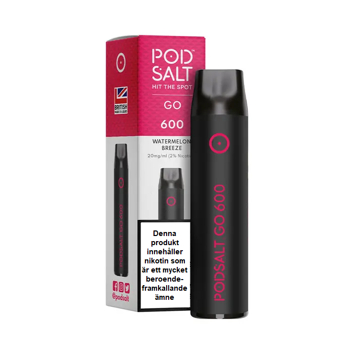 Pod Salt GO 600| Watermelon Breeze