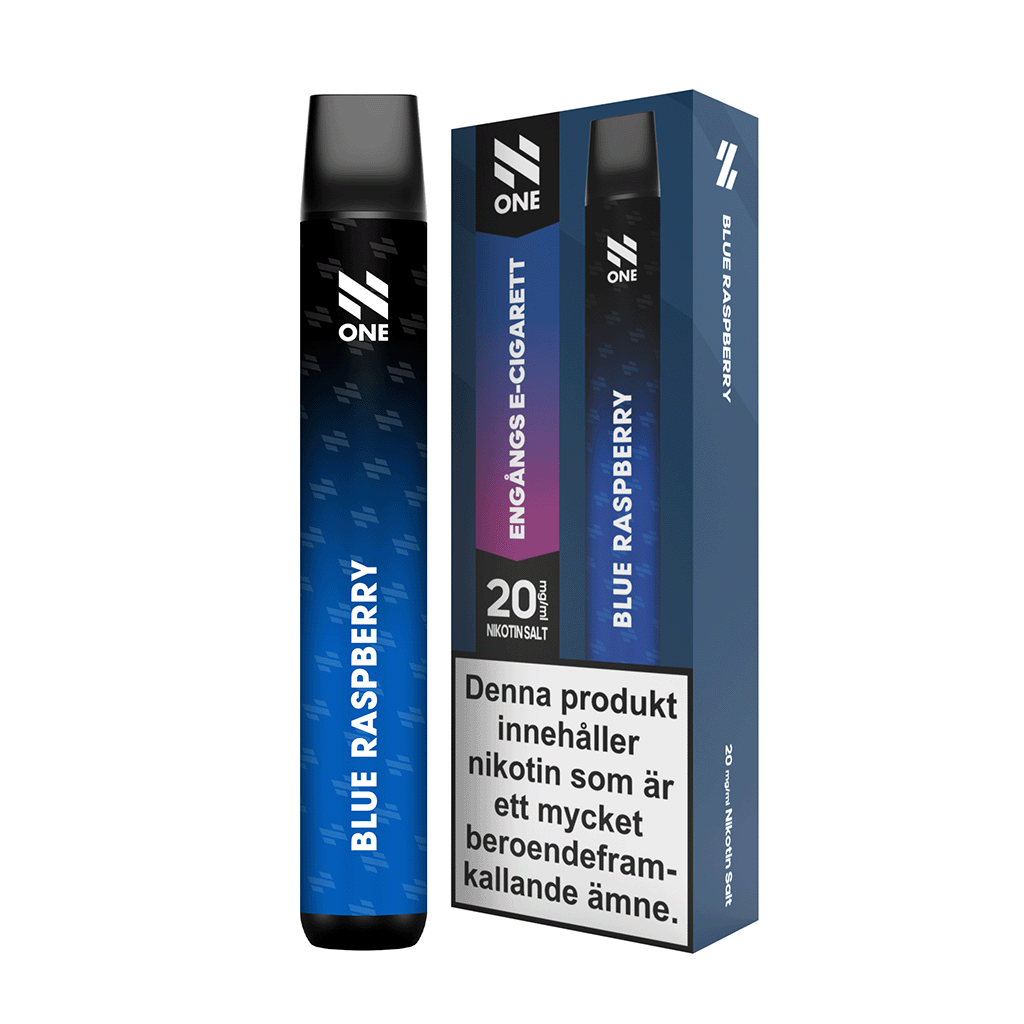SwedenVapes.se N One Blue Raspberry Engngs Vape Bl Hallon, Cooling