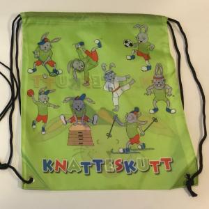 Knatteskutt Gympapåse Grön flera motiv
