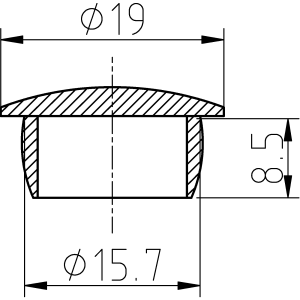 Nylondistans 3,1x6