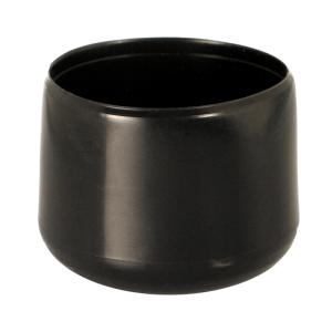 K 8 PVC Svart     Plastknopp