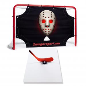 Off-ice hockeypaket - hockeymålbur, målvaktsduk och skottplatta. Swegotsport
