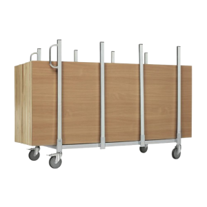 fixvagnen 2 med hopfällda bord på