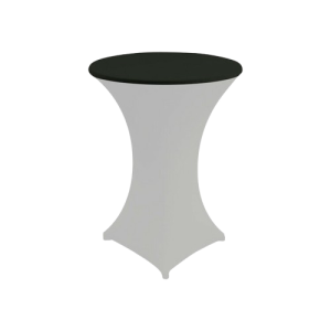 toppduk till ståbord diameter 80cm i svart färg