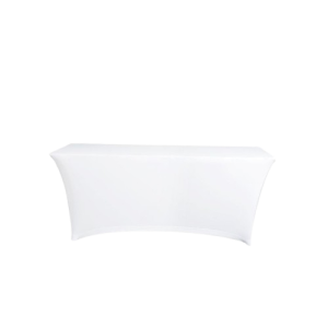 vitt rektangulärt överdrag till bord 120x80cm