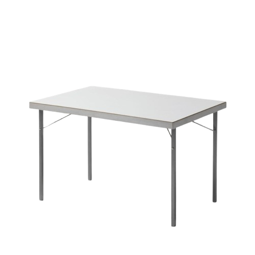 partybord med bordsskiva i vitlaminat