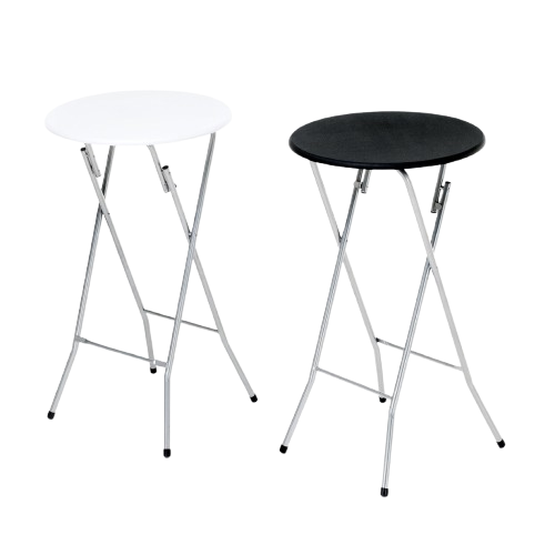 ståbord 105x60cm vitt och svart