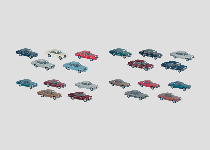 00771 Sats med 40 modellbilar i en display-förpackning med temat: "Bilfabriken" Pris per st
