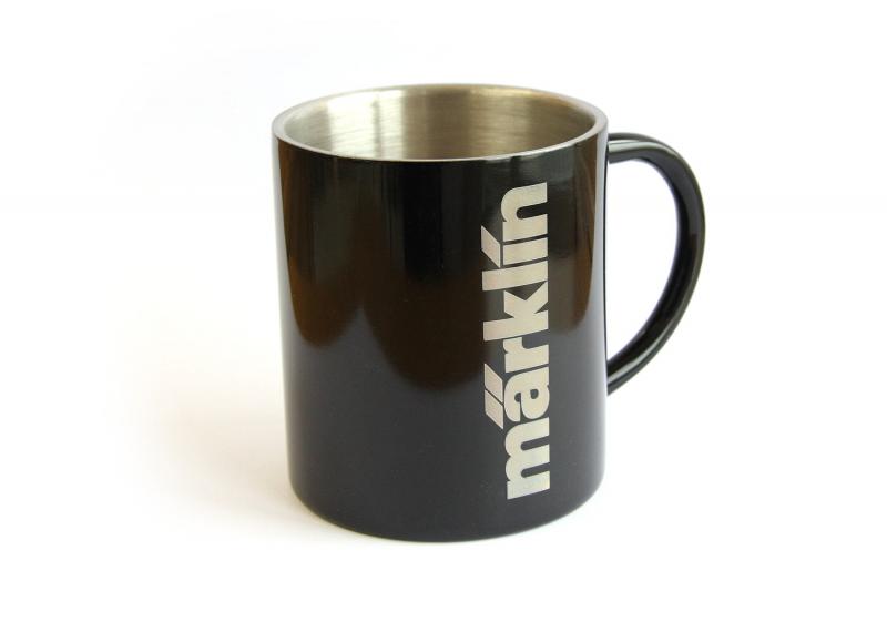 Märklin 012415 Aluminiummugg Kaffe mugg Märklin Logo Nyhet