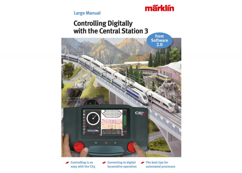 Märklin 03093 Kontrollera Digitalt med Central Station 3" Model Railroad Manual Nyhet 2021