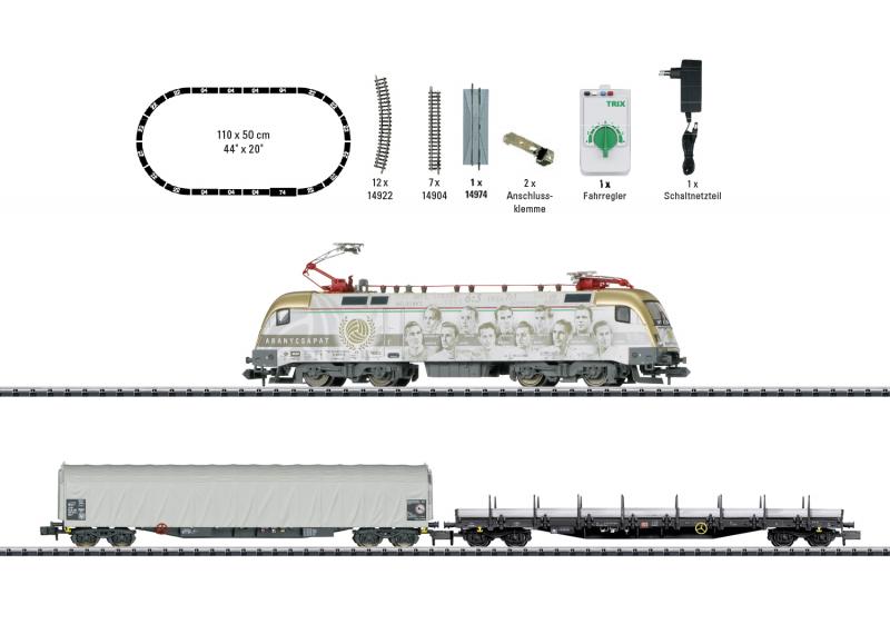 Trix Minitrix 11151 Startset Ellok Hungarian State Railways "Freight Train"
