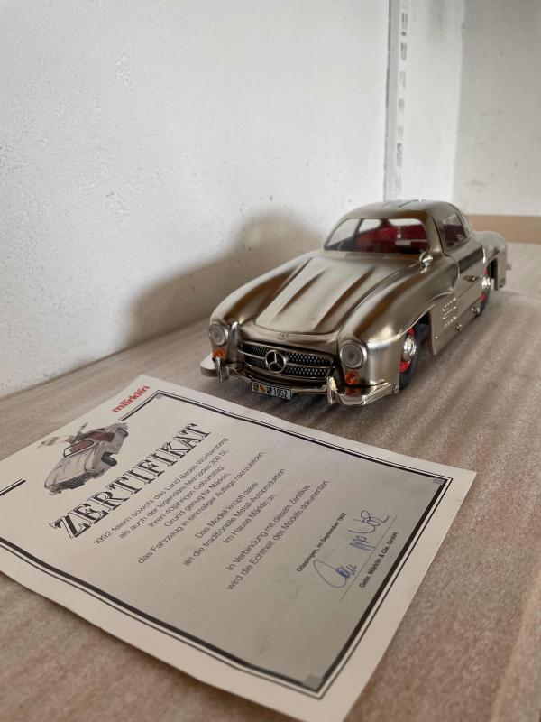 Märklin 1952 Samlarbil Mercedes 300SL Måsvinge . MHI 1992 inklusive certifikat