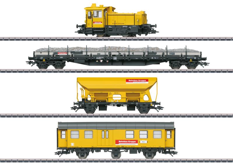 Märklin 26621 Tågset "Track Laying Group" DB Track Laying Group. Class 335 ( Köf III ) Nyhet 2024