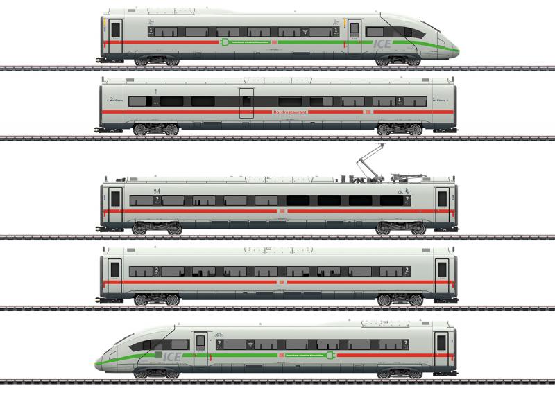 Märklin 39716 Högfartståg Eldrift Class 412/812 ICE 4 100% Grön el Nyhet 2020 Förboka ditt exemplar